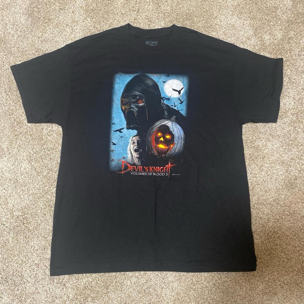 Devils Knight Volumes of Blood 3 Halloween Horror Movie T-shirt